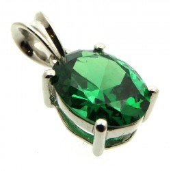 Siberian Emerald Quartz Sterling Silver Pendant 05